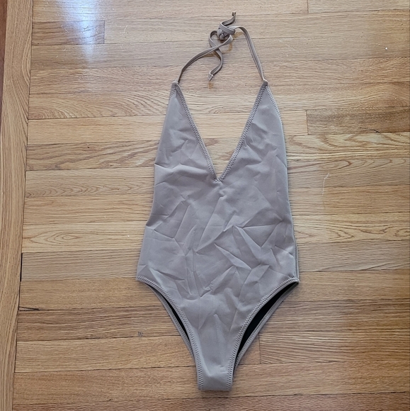 CYNTHIA ROWLEY FRANKIE HALTER NEOPRENE SWIMSUIT - Picture 3 of 7